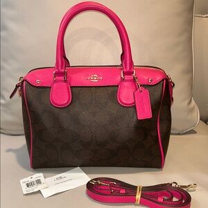 Coach NWT Signature Mini Bennet Satchel